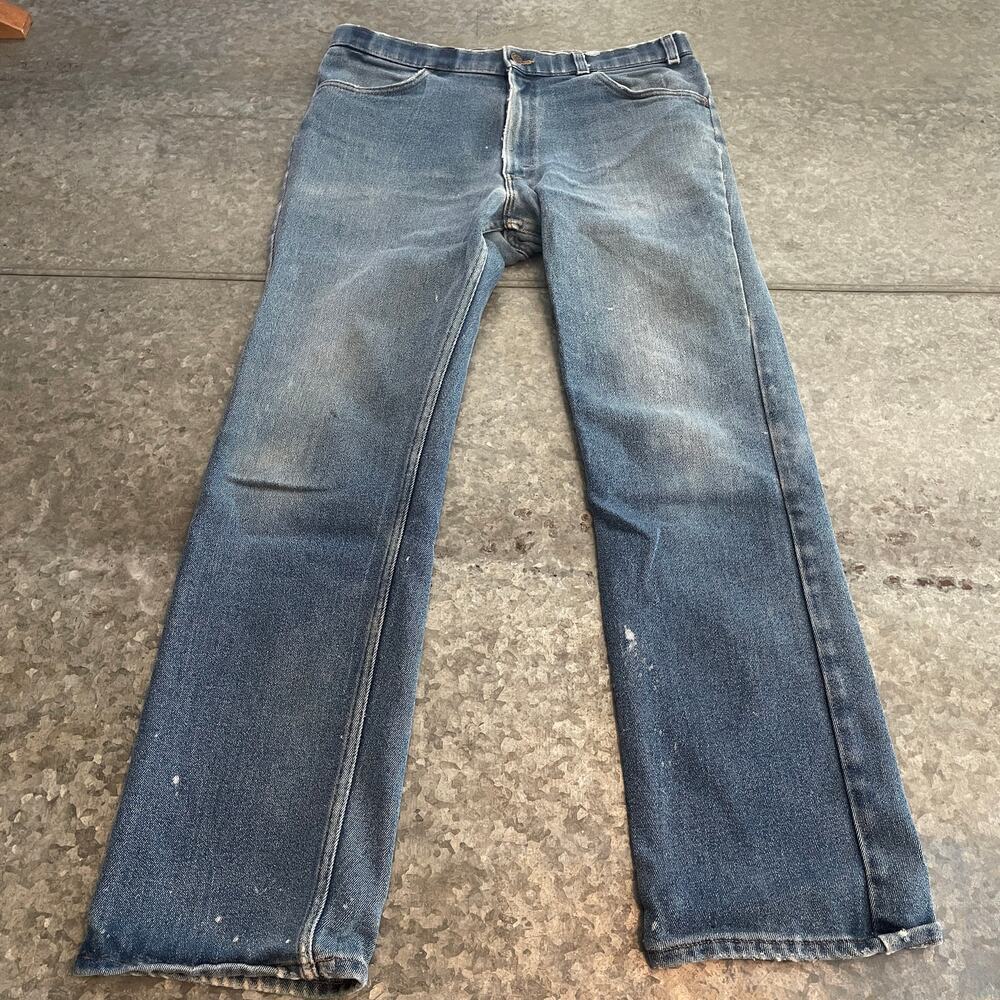 Vintage Levi's Blue Tab USA Skosh More Room Jeans Mens 36x32 Dad Denim 70s 80s